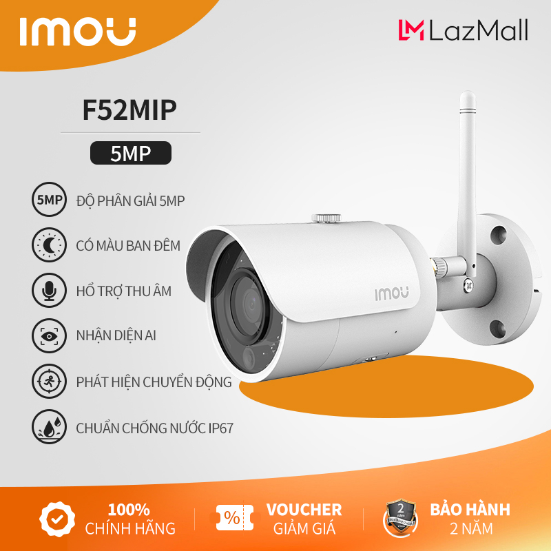 Camera wifi ngoài trời Imou IPC-F52MIP tại Goly