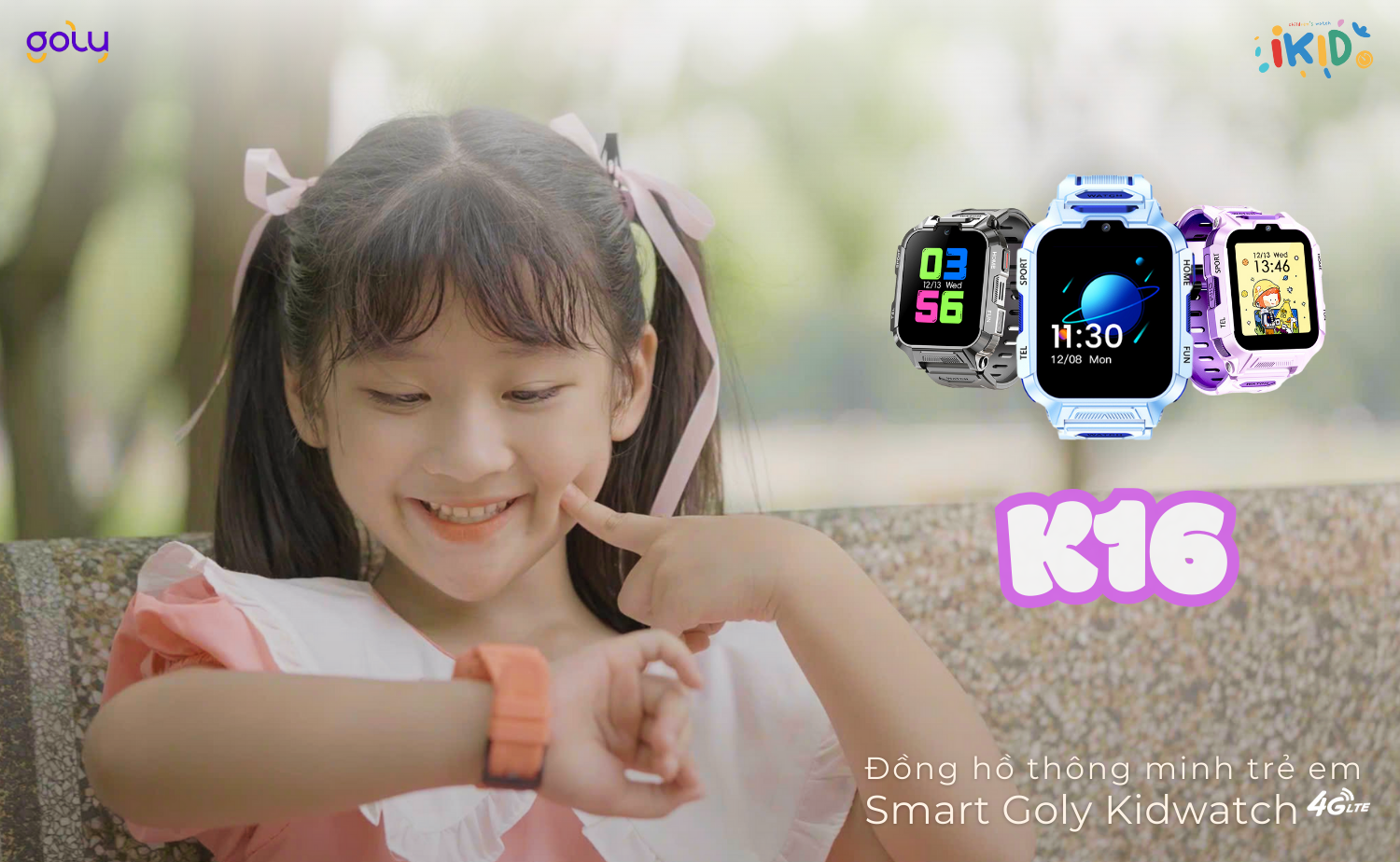 Đồng hồ thông minh trẻ em Goly K16 - Món quà cho bé